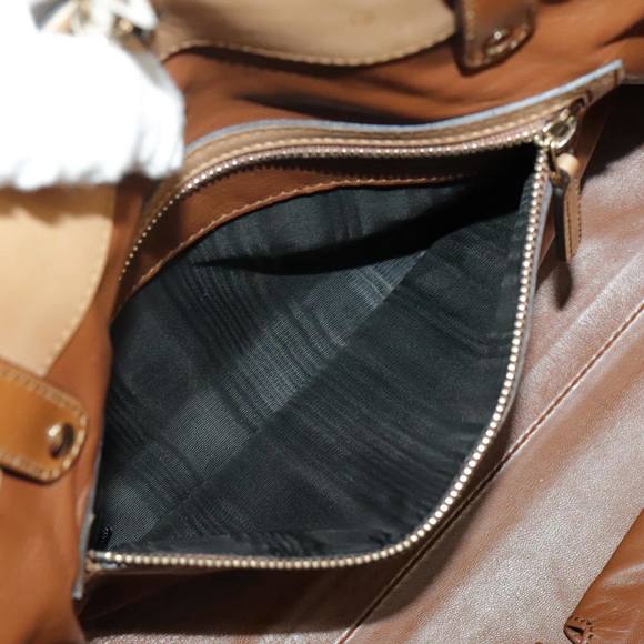 GUCCI Hand Bag Leather Beige Gold 269878 Auth 97401 - Picture 11 of 16